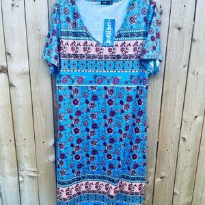 Hekka Floral Dress Size  L NWT
